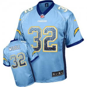 Hommes Nike San Diego Chargers # Drift bleu électrique de 32 Eric Weddle Élite mode pour NFL Maillot Magasin Hommes Nike San Diego Chargers # Drift bleu électrique de 32 Eric Weddle Élite mode pour NFL Maillot Magasin