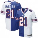 Men Nike Buffalo Bills &21 Leodis McKelvin Elite Team/Road Two Tone NFL Jersey