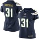 Women Nike San Diego Chargers &31 Richard Marshall Elite Navy Blue Team Color NFL Jersey