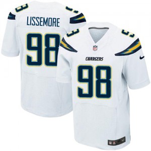 Hommes Nike San Diego Chargers # 98 Sean Lissemore Élite blanc NFL Maillot Magasin