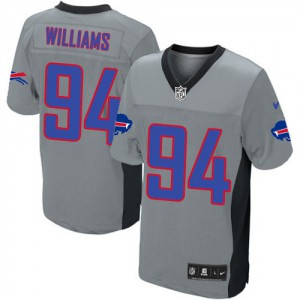 Hommes Nike Bills de Buffalo # 94 Mario Williams élite gris ombre NFL Maillot Magasin