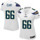 Women Nike San Diego Chargers &66 Jeromey Clary Elite White NFL Jersey