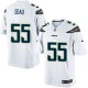 Youth Nike San Diego Chargers &55 Junior Seau Elite White NFL Jersey