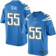 Youth Nike San Diego Chargers &55 Junior Seau Elite Electric Blue Alternate NFL Jersey