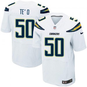 Hommes Nike San Diego Chargers # 50 Manti Te'o nouvelle élite blanc NFL Maillot Magasin