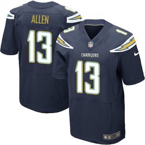 Hommes Nike San Diego Chargers # 13 Keenan Allen nouvelle élite bleu marine équipe NFL Maillot Magasin de couleur