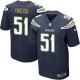 Men Nike San Diego Chargers &51 Larry English Elite Navy Blue Team Color NFL Jersey
