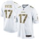 Men Nike San Diego Chargers &17 Philip Rivers Elite White Salute to Service NFL Jersey