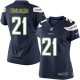 Women Nike San Diego Chargers &21 LaDainian Tomlinson Elite Navy Blue Team Color NFL Jersey