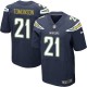 Men Nike San Diego Chargers &21 LaDainian Tomlinson Elite Navy Blue Team Color NFL Jersey