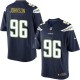 Youth Nike San Diego Chargers &96 Jarret Johnson Elite Navy Blue Team Color NFL Jersey