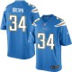 Youth Nike San Diego Chargers &34 Donald Brown Elite Electric Blue Alternate NFL Jersey