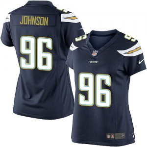 Femmes Nike San Diego Chargers # 96 Jarret Johnson élite bleu marine équipe NFL Maillot Magasin de couleur Femmes Nike San Diego Chargers # 96 Jarret Johnson élite bleu marine équipe NFL Maillot Magasin de couleur