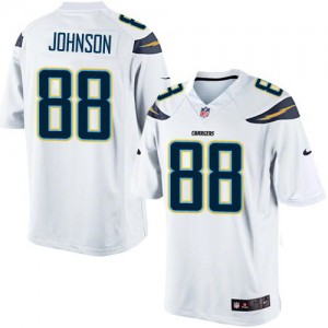 Jeunesse Nike San Diego Chargers # 88 David Johnson Élite blanc NFL Maillot Magasin