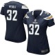 Women Nike San Diego Chargers &32 Eric Weddle Elite Navy Blue Team Color NFL Jersey