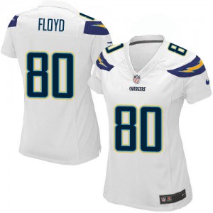 Femmes Nike San Diego Chargers # 80 Malcom Floyd Élite blanc NFL Maillot Magasin