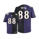 Men Nike Baltimore Ravens &88 Dennis Pitta Elite Team/Alternate Two Tone NFL Jersey