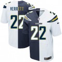 Men Nike San Diego Chargers &22 Jason Verrett Elite Team/Road Two Tone NFL Jersey