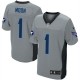 Men Nike Tennessee Titans &1 Warren Moon Elite Grey Shadow NFL Jersey
