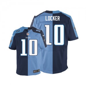 Hommes Nike Tennessee Titans # 10 Jake Locker élite Team/remplaçant deux tonnes NFL Maillot Magasin