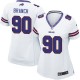 Women Nike Buffalo Bills &90 Alan Branch Elite White NFL Jersey