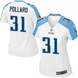 Femmes Nike Tennessee Titans # 31 Bernard Pollard Élite blanc NFL Maillot Magasin