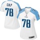 Women Nike Tennessee Titans &78 Curley Culp Elite White NFL Jersey