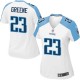 Women Nike Tennessee Titans &23 Shonn Greene Elite White NFL Jersey