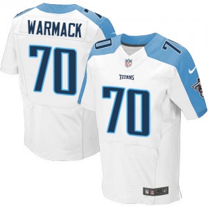 Hommes Nike Tennessee Titans # Chance 70 Warmack Élite blanc NFL Maillot Magasin