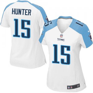 Femmes Nike Tennessee Titans # 15 Justin Hunter Élite blanc NFL Maillot Magasin