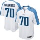 Youth Nike Tennessee Titans &70 Chance Warmack Elite White NFL Jersey