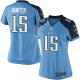 Women Nike Tennessee Titans &15 Justin Hunter Elite Light Blue Team Color NFL Jersey