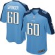 Youth Nike Tennessee Titans &60 Chris Spencer Elite Light Blue Team Color NFL Jersey