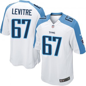 Jeunes Titans du Tennessee Nike # 67 Andy Levitre Élite blanc NFL Maillot Magasin
