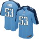 Youth Nike Tennessee Titans &53 Moise Fokou Elite Light Blue Team Color NFL Jersey