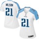 Women Nike Tennessee Titans &21 George Wilson Elite White NFL Jersey