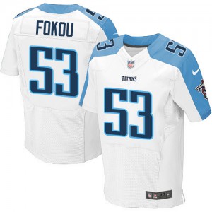 Hommes Nike Tennessee Titans # 53 YHASID Moise Élite blanc NFL Maillot Magasin