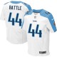 Men Nike Tennessee Titans &44 Jackie Battle Elite White NFL Jersey