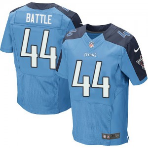 Hommes Nike Tennessee Titans # 44 Jackie bataille élite lumière bleu équipe NFL Maillot Magasin de couleur Hommes Nike Tennessee Titans # 44 Jackie bataille élite lumière bleu équipe NFL Maillot Magasin de couleur