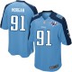 Youth Nike Tennessee Titans &91 Derrick Morgan Elite Light Blue Team Color 15th Season Patch NFL Jersey