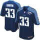 Youth Nike Tennessee Titans &33 Michael Griffin Elite Navy Blue Alternate 15th Season Patch NFL Jersey