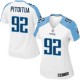Women Nike Tennessee Titans &92 Ropati Pitoitua Elite White NFL Jersey