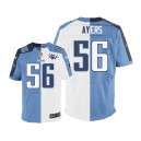 Men Nike Tennessee Titans &56 Akeem Ayers Elite Team/Road Two Tone 15th Season Patch NFL Jersey