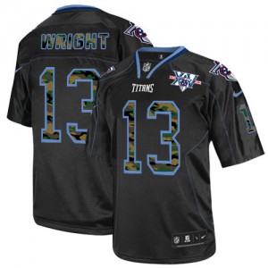 Mode pour hommes Nike Tennessee Titans # Camo noir élite 13 Kendall Wright 15e saison Patch NFL Maillot Magasin Mode pour hommes Nike Tennessee Titans # Camo noir élite 13 Kendall Wright 15e saison Patch NFL Maillot Magasin