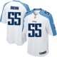 Youth Nike Tennessee Titans &55 Zach Brown Elite White NFL Jersey