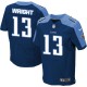 Men Nike Tennessee Titans &13 Kendall Wright Elite Navy Blue Alternate NFL Jersey