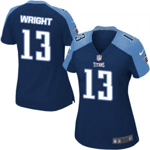 Femmes Nike Tennessee Titans # 13 Kendall Wright élite Navy bleu alternent NFL Maillot Magasin Femmes Nike Tennessee Titans # 13 Kendall Wright élite Navy bleu alternent NFL Maillot Magasin
