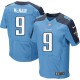 Men Nike Tennessee Titans &9 Steve McNair Elite Light Blue Team Color NFL Jersey