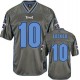 Men Nike Tennessee Titans &10 Jake Locker Elite Grey Vapor NFL Jersey